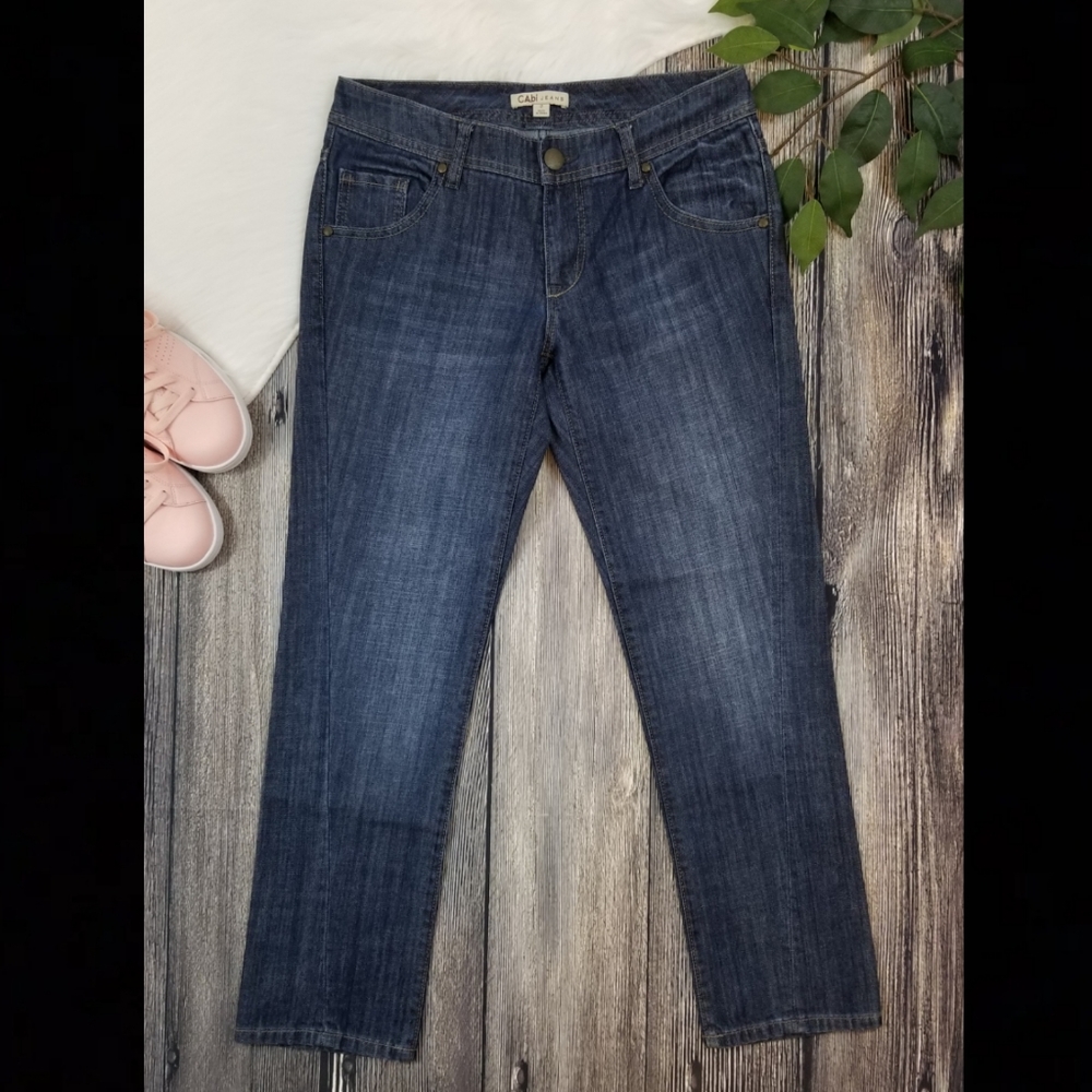 CAbi Twisted Seam Crop Boyfriend Jeans